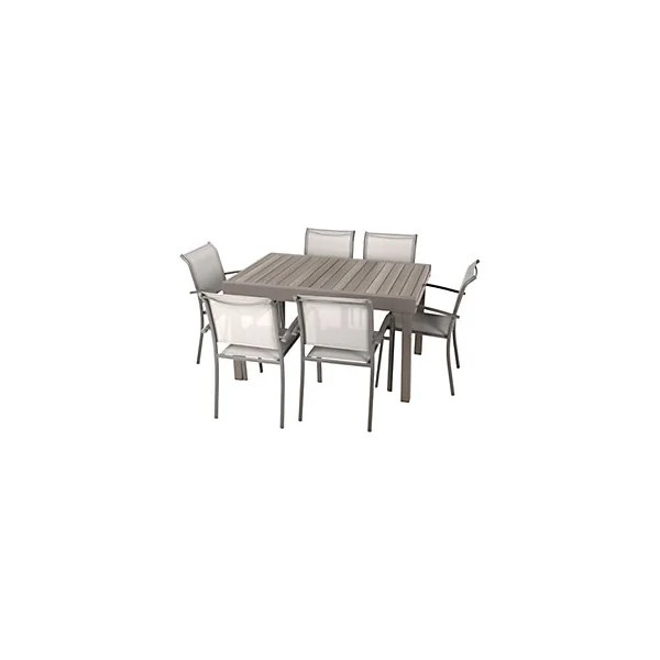 Table de jardin extensible Piazza aluminium 10 places