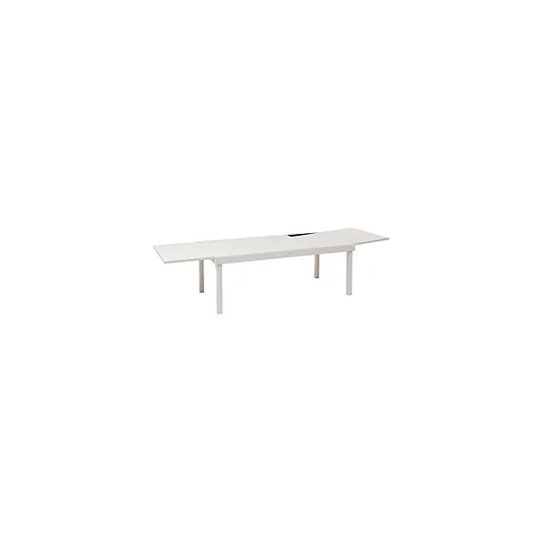 Table de jardin extensible Piazza aluminium blanc argile L.200/320 x l.100 x H.75 cm