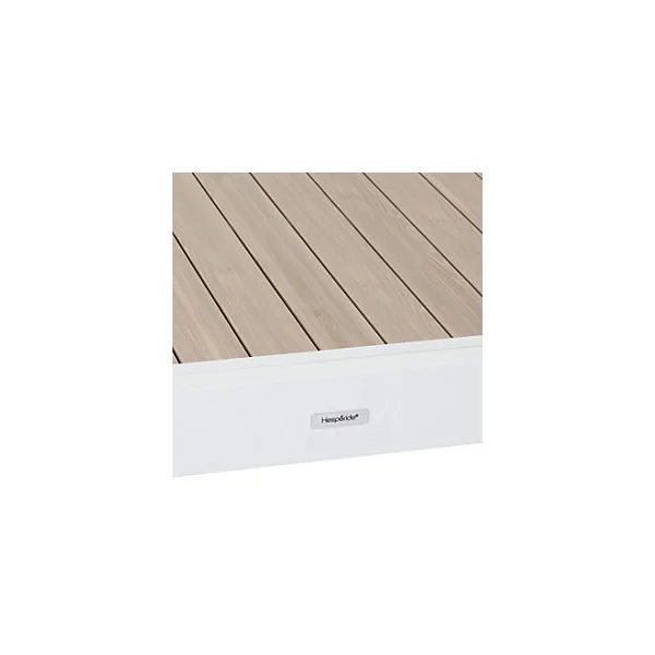 Table de jardin extensible Piazza aluminium blanc L.135/270 x l.90 x H.75,5 cm