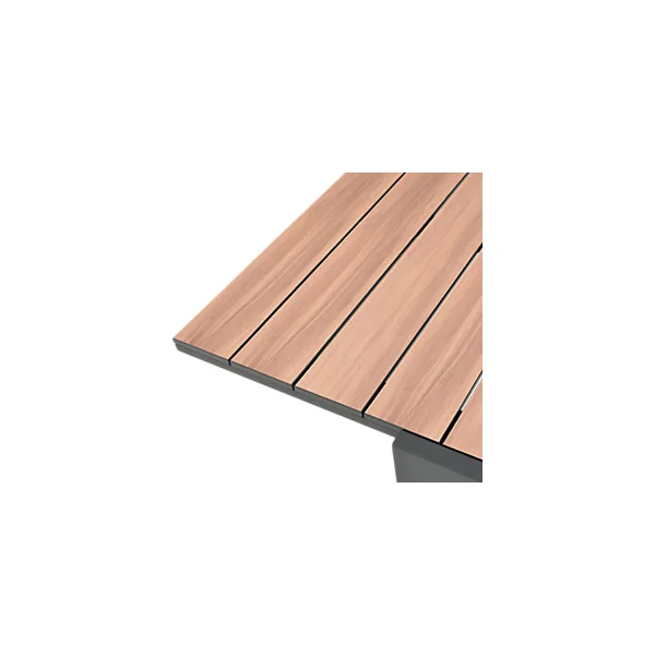 Table de jardin extensible rectangulaire en aluminium gris L.163-252 X l.95 cm GoodHome Fagao