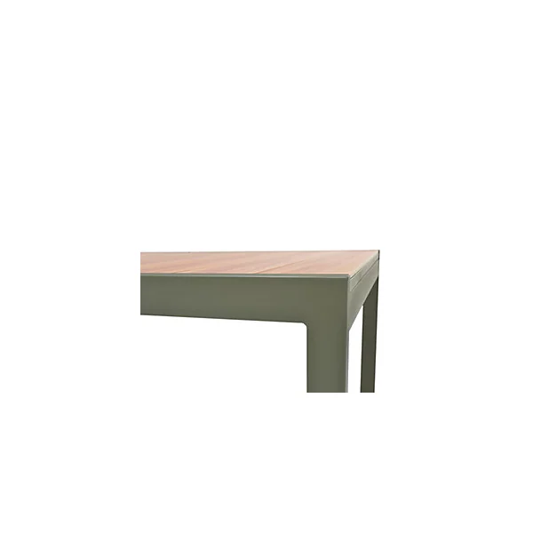 Table de jardin extensible rectangulaire en aluminium vert L. 154,5-262,9 X l.99,8 cm GoodHome Pistache