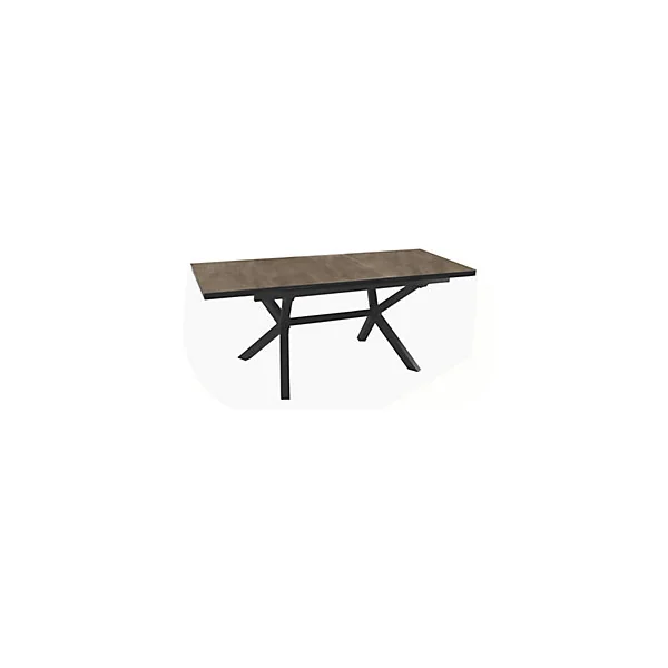 Table de jardin extensible rectangulaire graphite ProLoisirs Meraki 180/240 x 100 cm