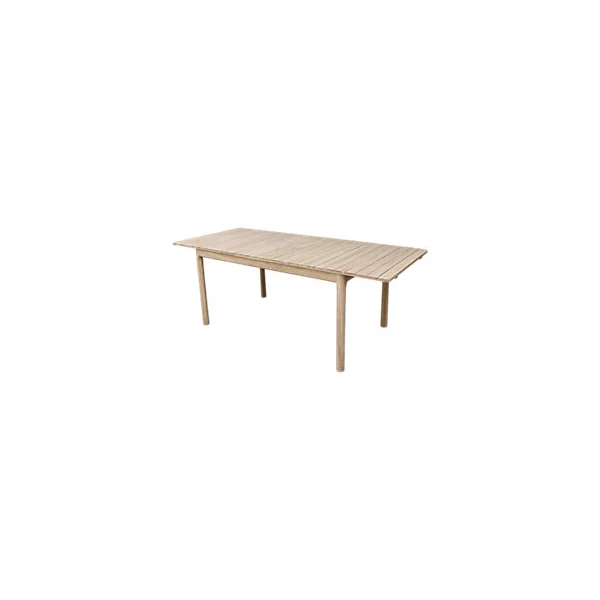 Table de jardin extensible Riveo en bois d'acacia L.150/200 x l.90 x H.75 cm GoodHome