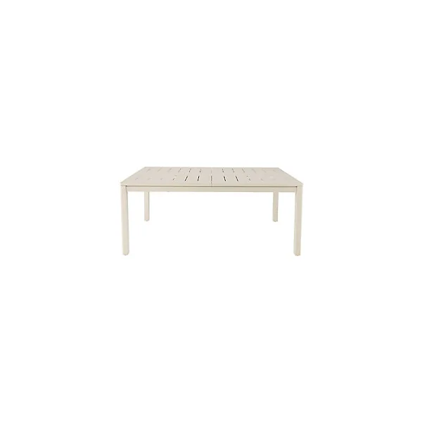 Table de jardin extensible Santorin en aluminium coloris sable L.180/260 x l.100 x H.75 cm