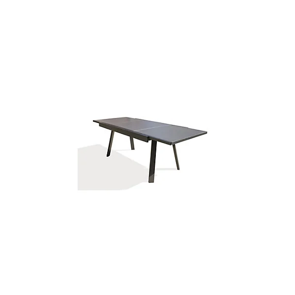 Table de jardin extensible Stockholm en aluminium coloris gris anthracite L.150/225 x l.96 x H.76 cm - DCB GARDEN