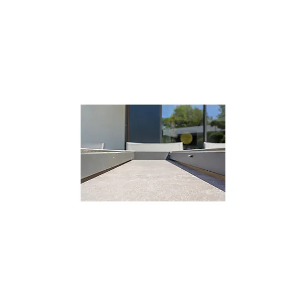 Table de jardin extensible Stockholm en aluminium et céramique coloris gris anthracite L.200/300 x l.96 x H.76 cm - DCB GARDEN