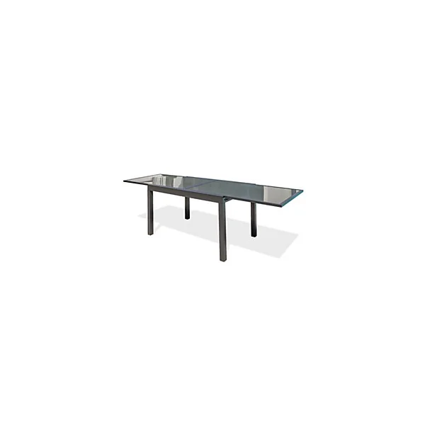 Table de jardin extensible Tolede aluminium gris anthracite L.135/270 x l.90 x H.75 cm DCB Garden