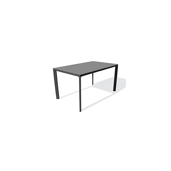 Table de jardin Meet en aluminium coloris gris anthracite L.160 x l.90 x H.73 cm Ezpeleta