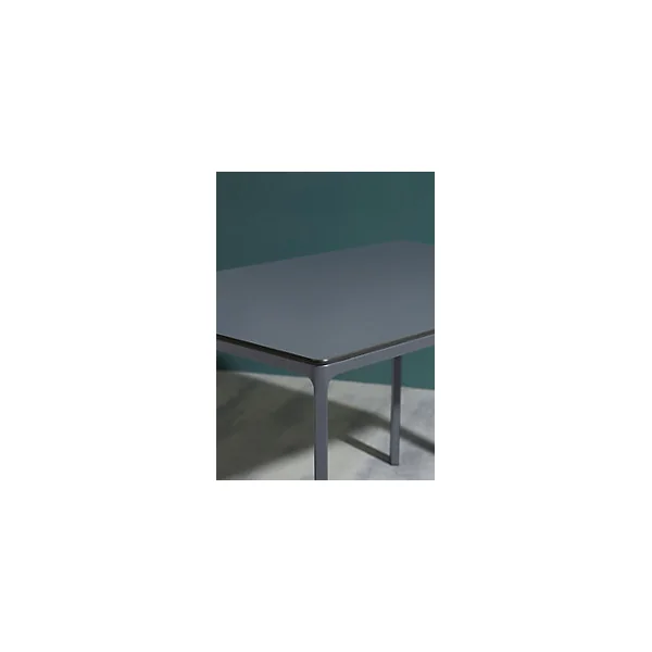 Table de jardin Meet en aluminium coloris gris anthracite L.160 x l.90 x H.73 cm Ezpeleta