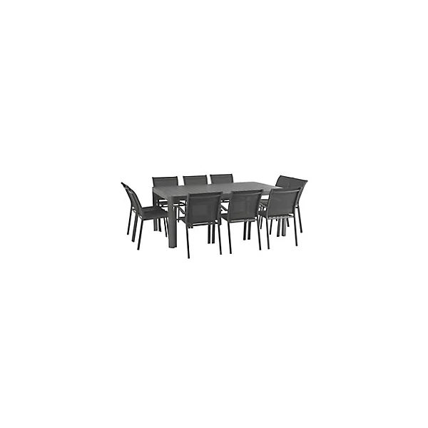 Table de jardin Paradize extensible graphite 255 x 120 cm