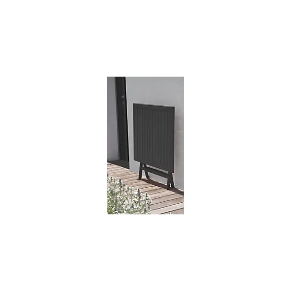 Table de jardin pliable Marius en aluminium gris anthracite L.70 x l.70 x H.73 cm - CITY GARDEN