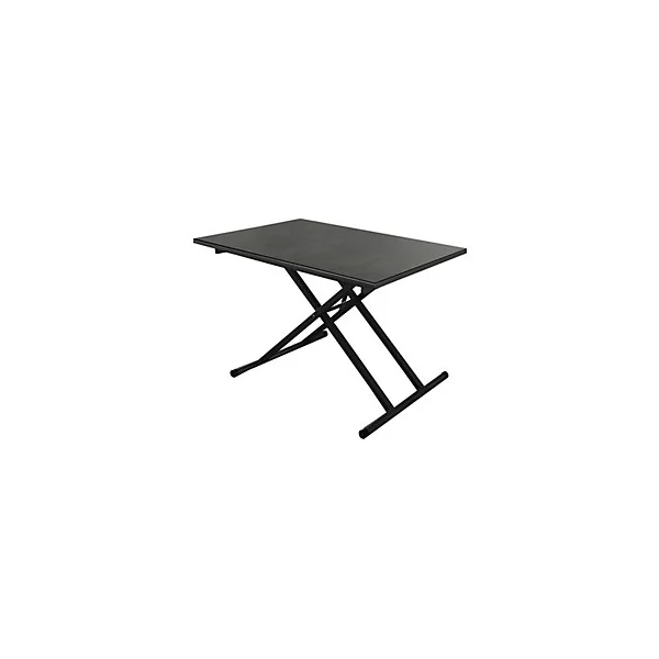 Table de jardin pliable réglable rectangulaire en céramique graphite L 120 x l 80 x H 39/74 cm ProLoisirs Pump