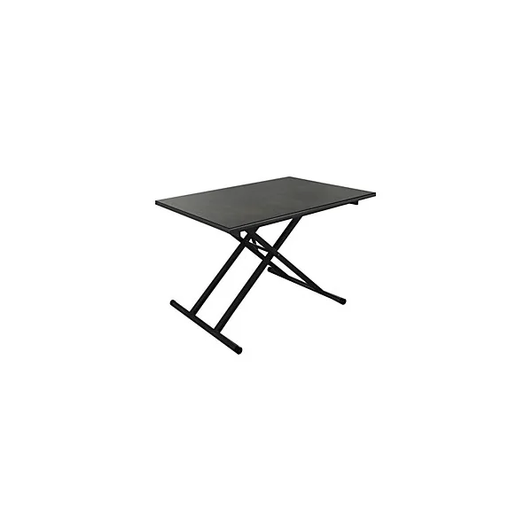 Table de jardin pliable réglable rectangulaire en céramique graphite L 120 x l 80 x H 39/74 cm ProLoisirs Pump