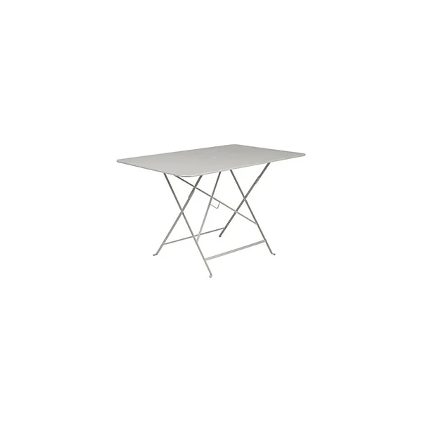 Table de jardin pliante Bistro en métal coloris gris argile L.117 x l.77 x H.74 cm