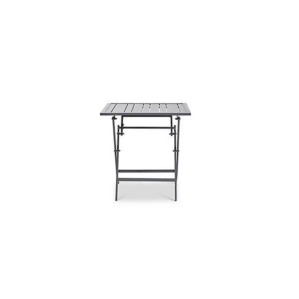 Table de jardin pliante en aluminium Batang 73 x 73 cm anthracite