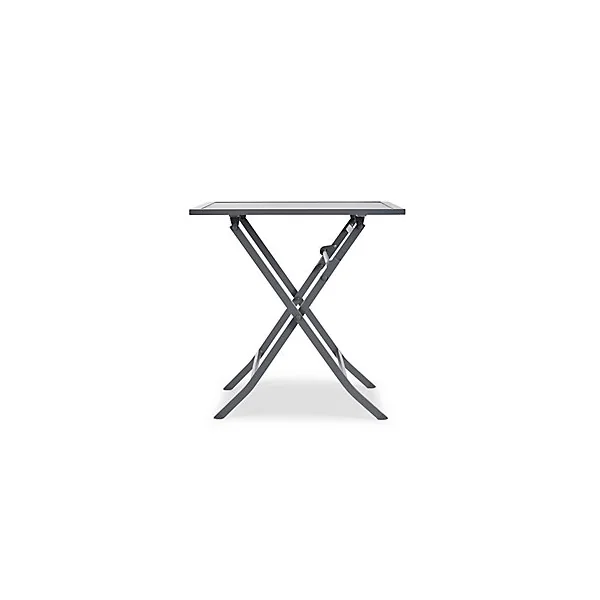 Table de jardin pliante en aluminium Batang 73 x 73 cm anthracite