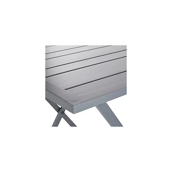 Table de jardin pliante en aluminium Batang 73 x 73 cm anthracite