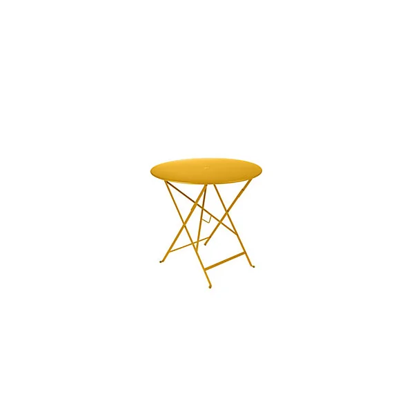 Table de jardin pliante en métal Bistro miel ø77 cm Fermob