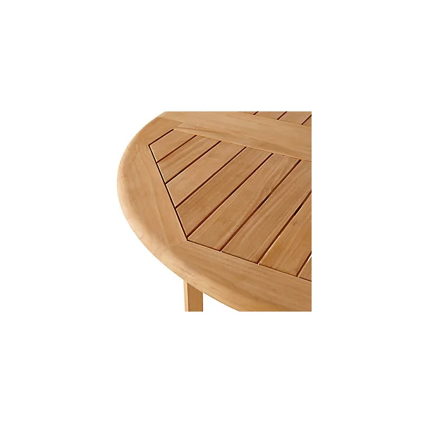 Table de jardin pliante en teck GoodHome ø120 cm