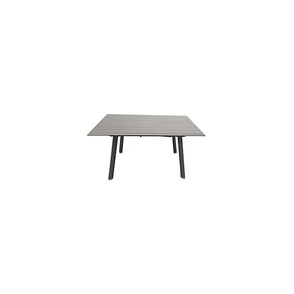 Table de jardin pliante et extensible en aluminium Sevilla gris 101/145 x 145 cm