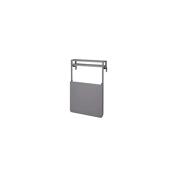 Table de jardin pliante extensible Saba en acier coloris gris acier L.70 x l.60 x H.92/106,5 cm