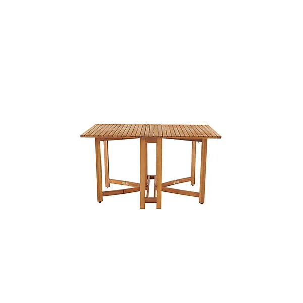 Table de jardin pliante extensible Virginia en bois coloris acacia L.26/132 x l.63 x H.75 cm