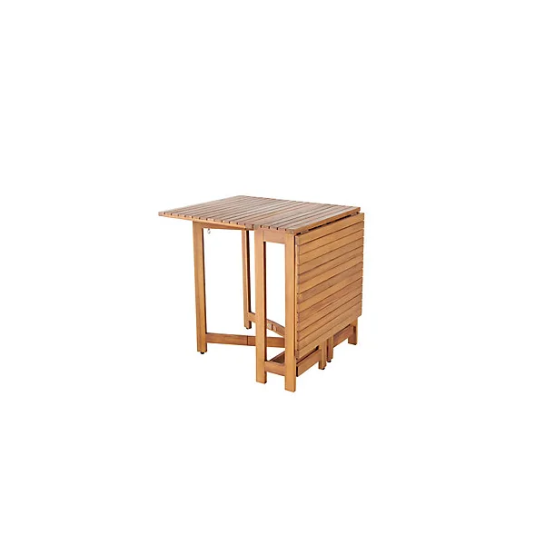 Table de jardin pliante extensible Virginia en bois coloris acacia L.26/132 x l.63 x H.75 cm