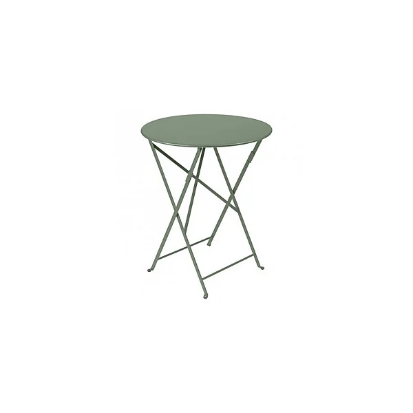 Table de jardin pliante Fermob Bistro en métal - Coloris cactus - Ø.60 x H.74 cm