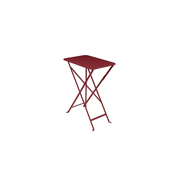 Table de jardin pliante Fermob Bistro en métal - Coloris piment - L.57 x l.37 x H.74 cm