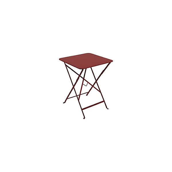 Table de jardin pliante Fermob Bistro en métal - Coloris piment - L.57 x l.57 x H.74 cm
