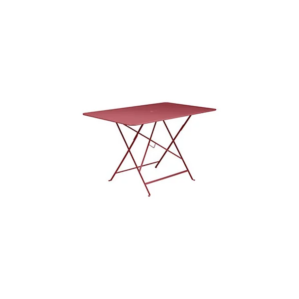 Table de jardin pliante Fermob Bistro en métal - Coloris piment - L.77 x l.117 x H.74 cm