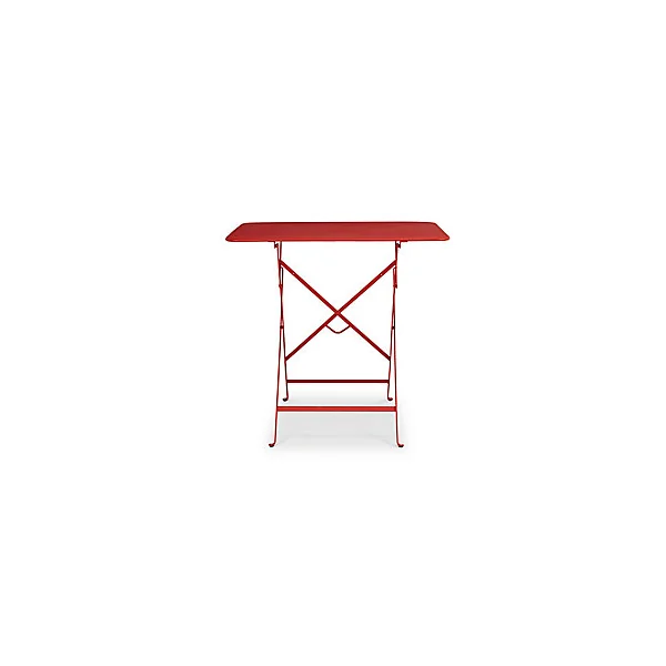 Table de jardin pliante Fermob Bistro en métal - Coloris piment - L.77 x l.57 x H.74 cm