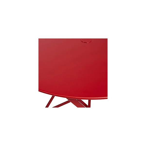Table de jardin pliante Fermob Bistro en métal - Coloris piment - Ø.77 x H.74 cm