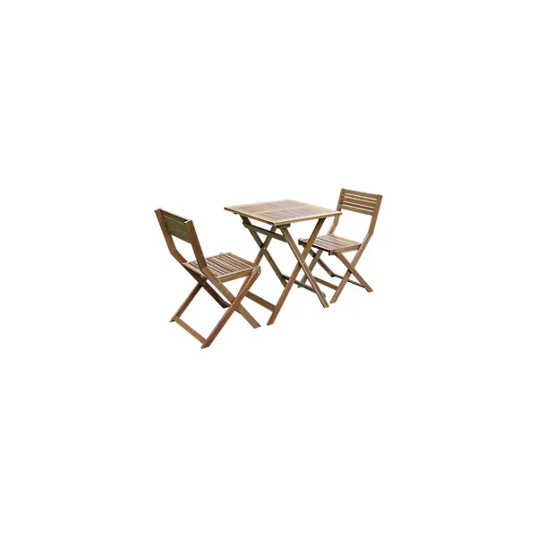 Table de jardin pliante Lyco bois d'acacia l.60 x H.74 cm GoodHome