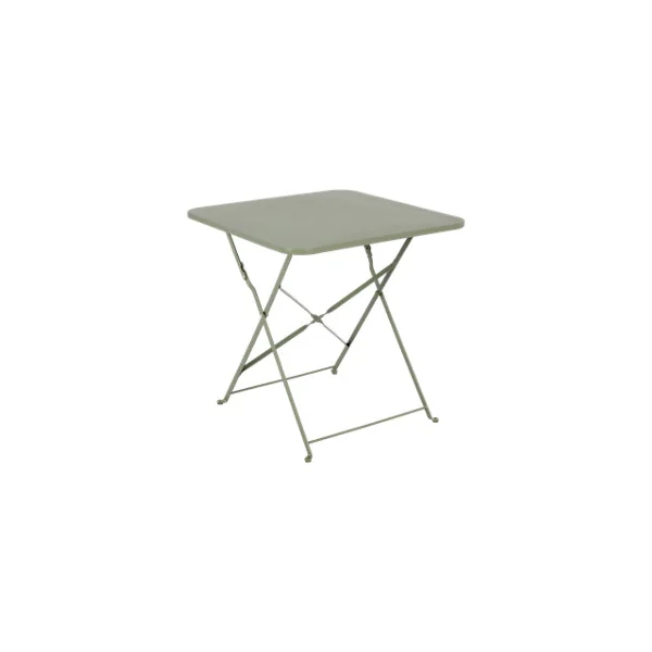 Table de jardin pliante Saba acier vert L.70 x l.70 x H.71 cm GoodHome