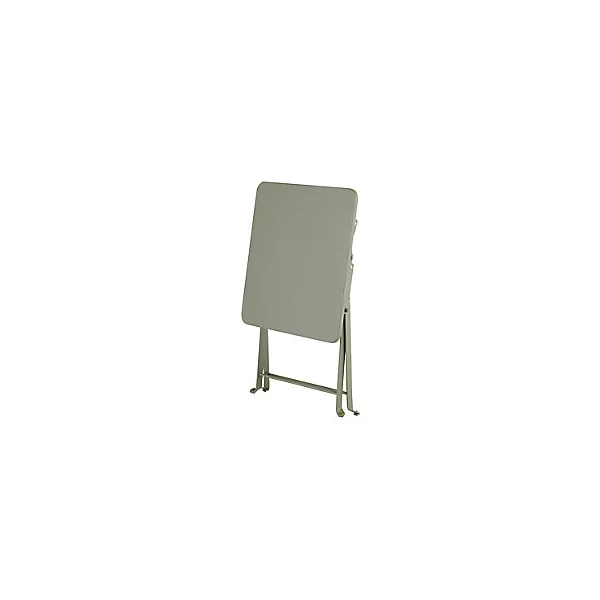 Table de jardin pliante Saba en acier coloris kaki green L.40 x l.40 x H.45 cm
