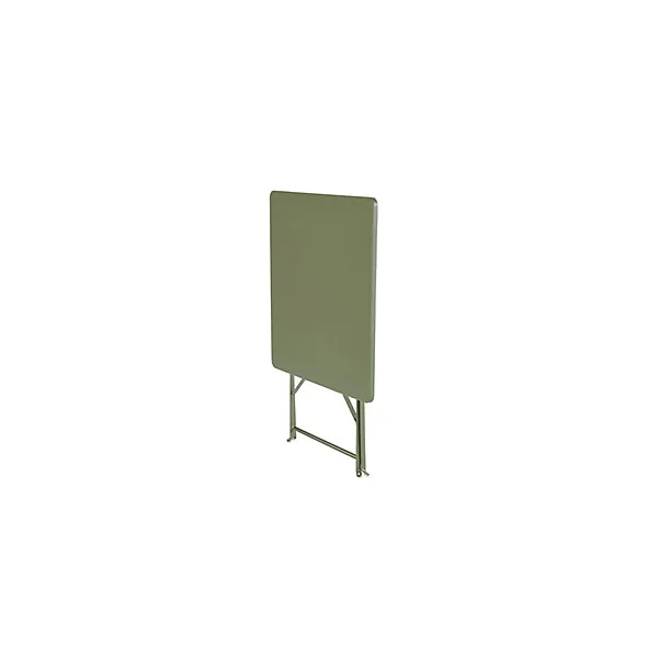 Table de jardin pliante Saba en acier coloris kaki green L.70 x l.70 x H.71 cm