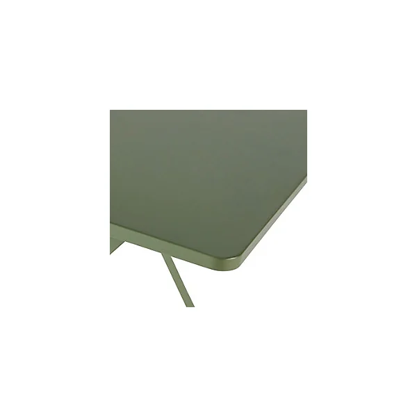 Table de jardin pliante Saba en acier coloris kaki green L.70 x l.70 x H.71 cm
