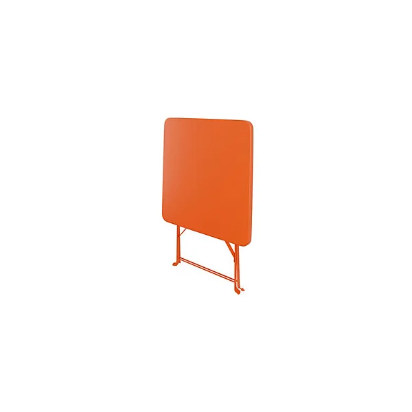Table de jardin pliante Saba en acier coloris mango L.70 x l.70 x H.71 cm