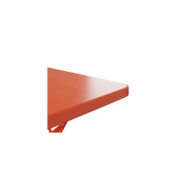 Table de jardin pliante Saba en acier coloris mango L.70 x l.70 x H.71 cm