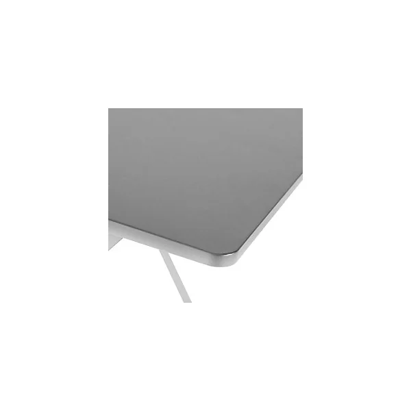 Table de jardin pliante Saba en acier coloris steel grey L.110 x l.70 x H.71 cm