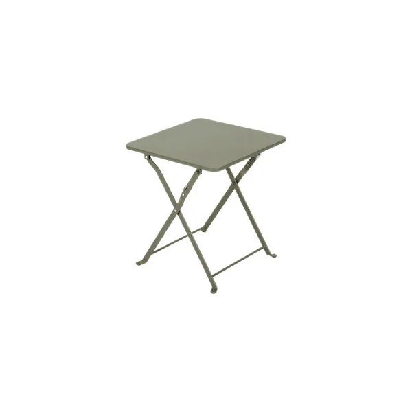 Table de jardin pliante Saba en acier coloris vert L.40 x l.40 x H.45 cm GoodHome