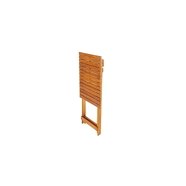 Table de jardin pliante Virginia en bois coloris acacia L.60 x l.60 x H.74 cm