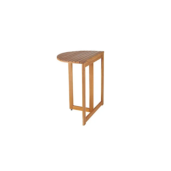 Table de jardin pliante Virginia en bois coloris acacia L.68 x l.48 x H.75 cm