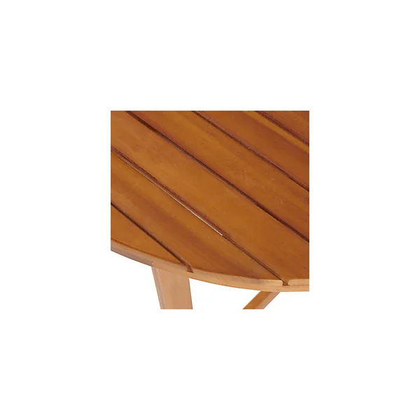Table de jardin pliante Virginia en bois coloris acacia L.68 x l.48 x H.75 cm