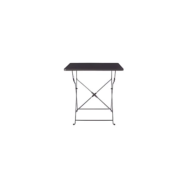 Table de jardin Saba en acier coloris gris L.70 x l.70 x H.71 cm