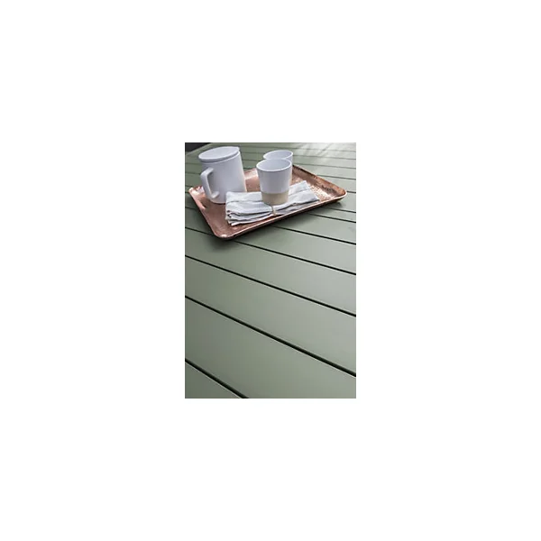 Table de jardin à rallonge automatique Miami en aluminium coloris kaki L.180/240 x l.100 x H.77 cm - DCB GARDEN