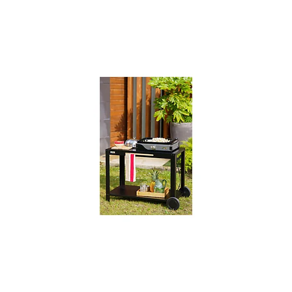 Table desserte 110 XL acier noir Le Marquier