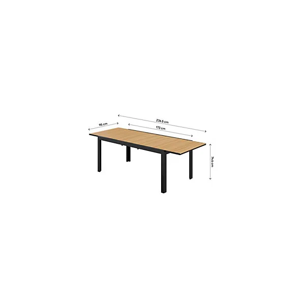 Table extensible Goodhome VAO 6 à 8 personnes