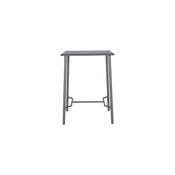 Table haute acier mat gris foncé L.76.6 x l.76 x H.106cm Lithari GoodHome